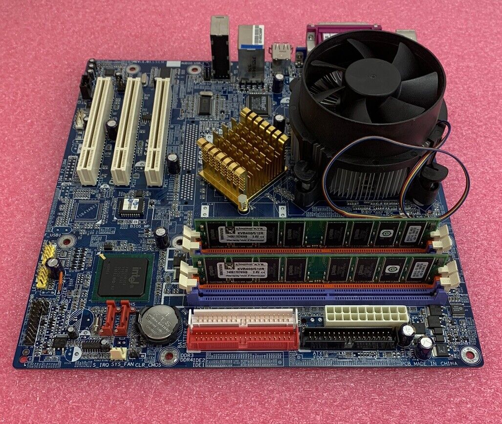 Gigabyte 81865GVMK-775 Motherboard Intel Pentium 4 3GHz 1GB RAM w/Shield