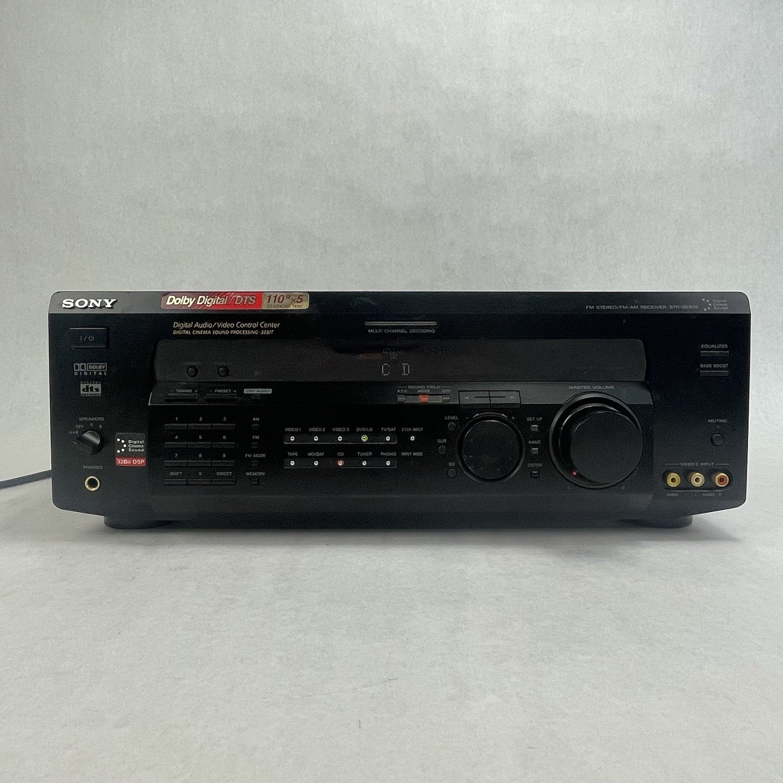 Sony STR-DE475 - Home Theater Digital AV Stereo Receiver 5.1 Channel Tested