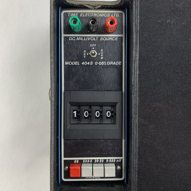 Time Electronics 404S DC Millivolt Multi Function Calibrator W/Case Untested
