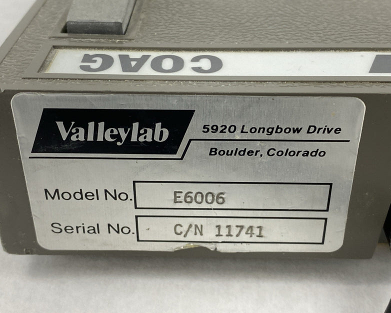 Valleylab E6006 Foot Switch Untested