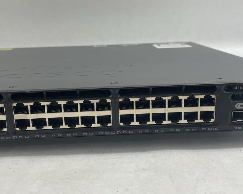 Cisco WS-C3650-48PS-S V02 Tested & Reset 2X PSU