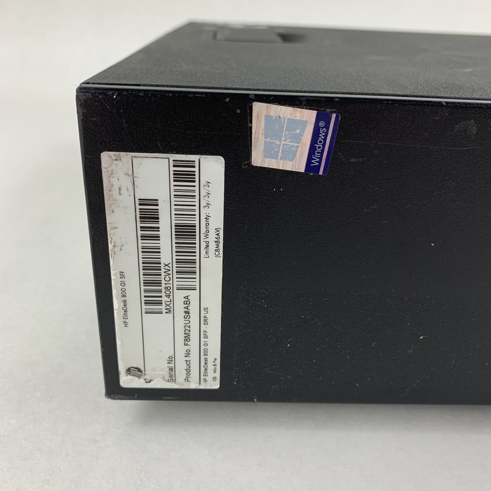 HP EliteDesk 800 G1 SFF Desktop i7-4770 3.4 GHz 4 GB RAM No OS No HDD