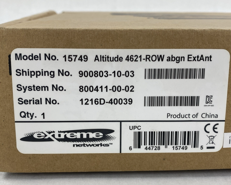 Extreme Networks Altitude 4621 15749 Wireless Access Point