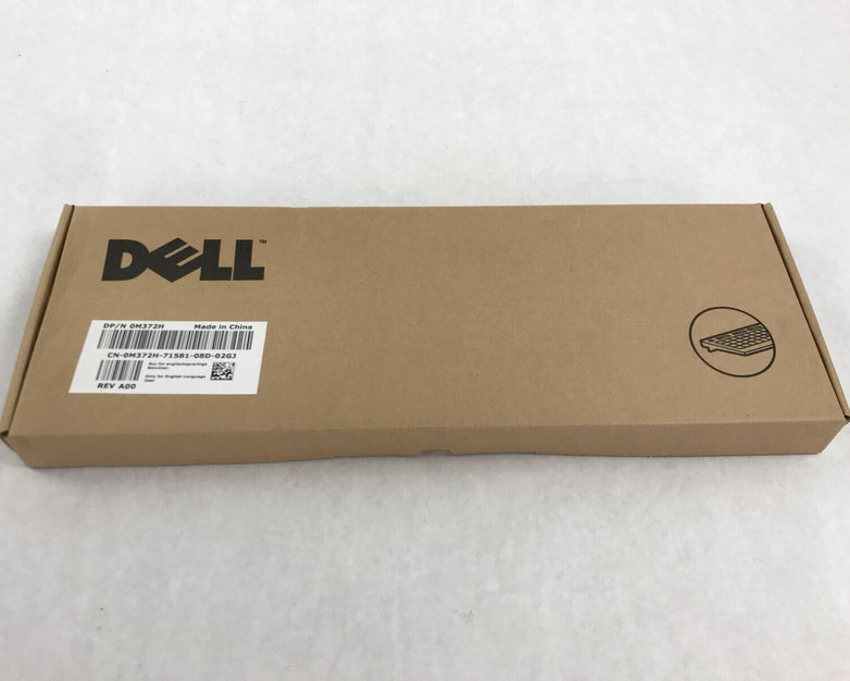 Dell M372H Black Quiet Slim USB Wired Keyboard QUERTY 0M372H-71581 KB1421