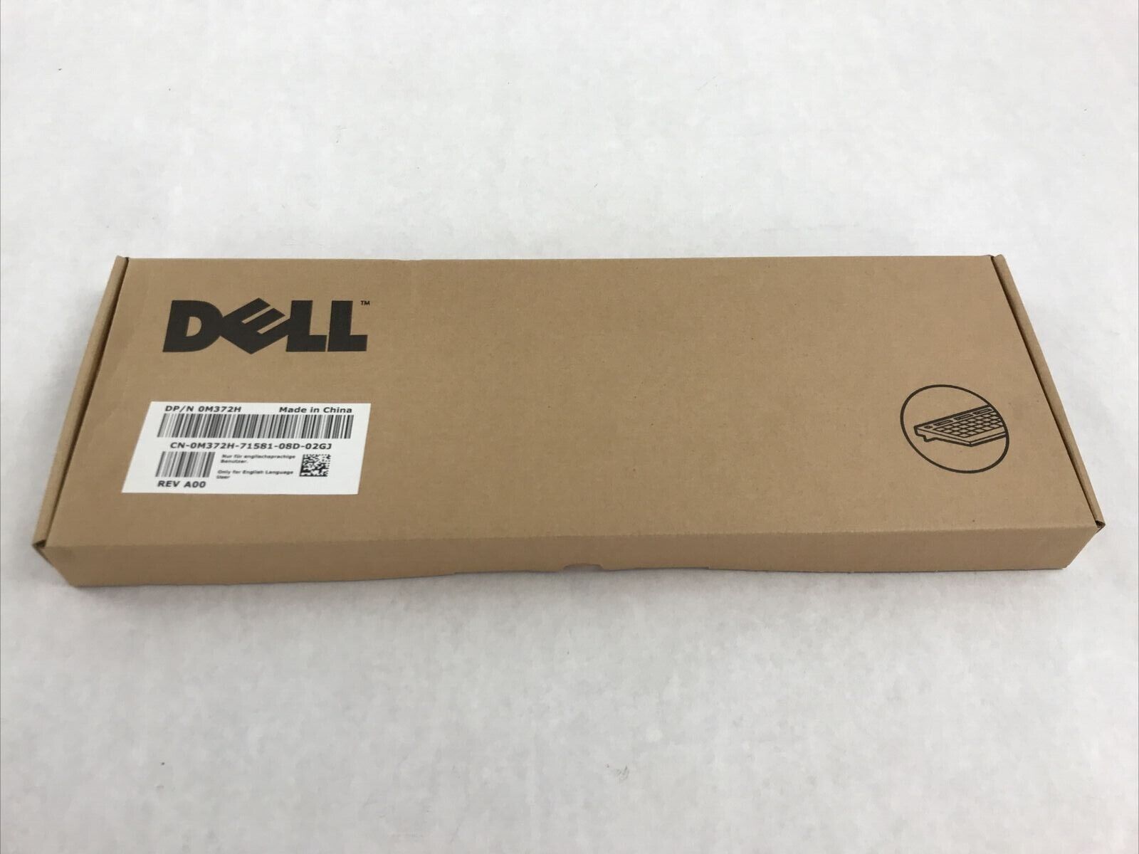 Dell M372H Black Quiet Slim USB Wired Keyboard QUERTY 0M372H-71581 KB1421