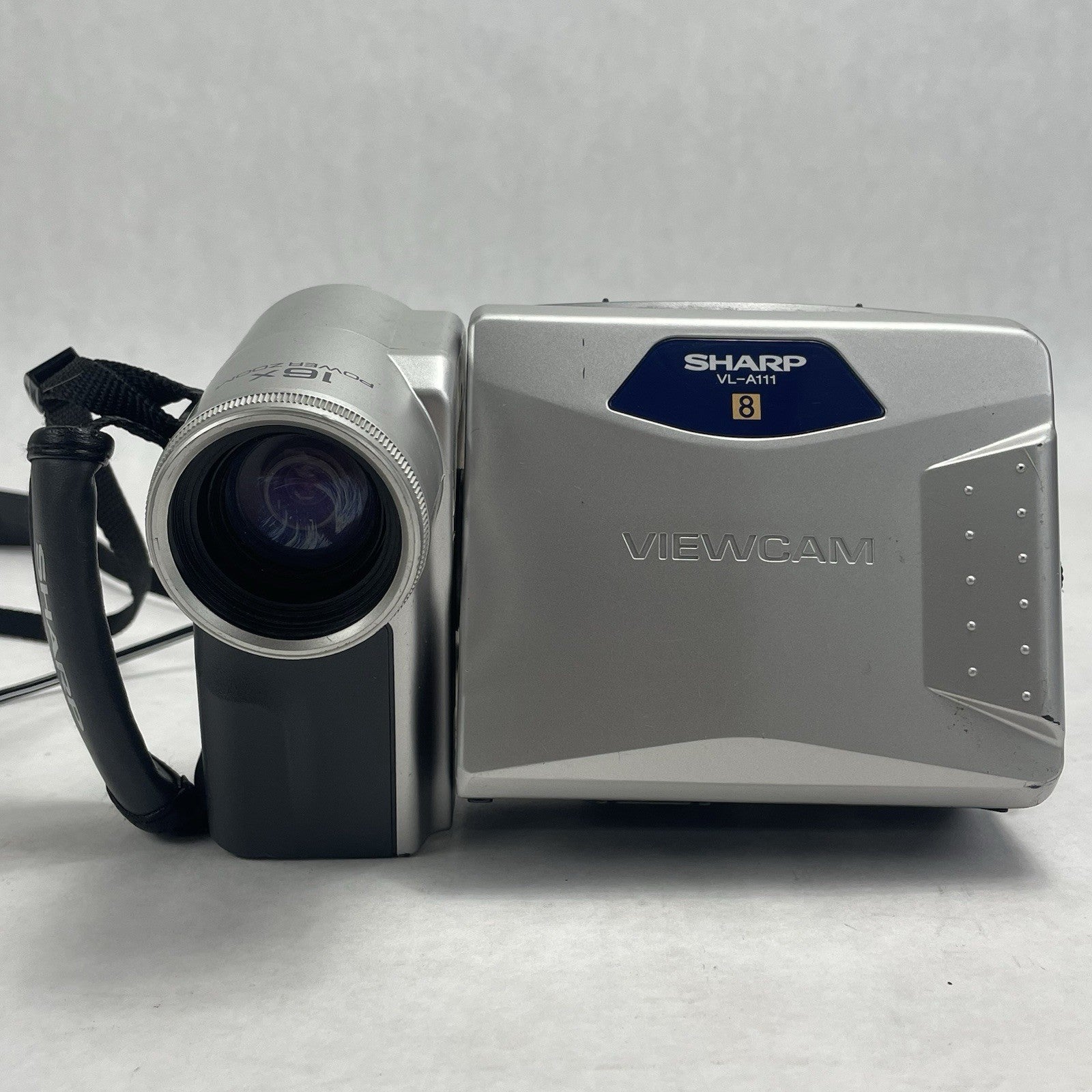 Sharp Viewcam VL-A111U 8mm Camcorder Silver 16x Zoom 2.5" LCD AC Adapter1