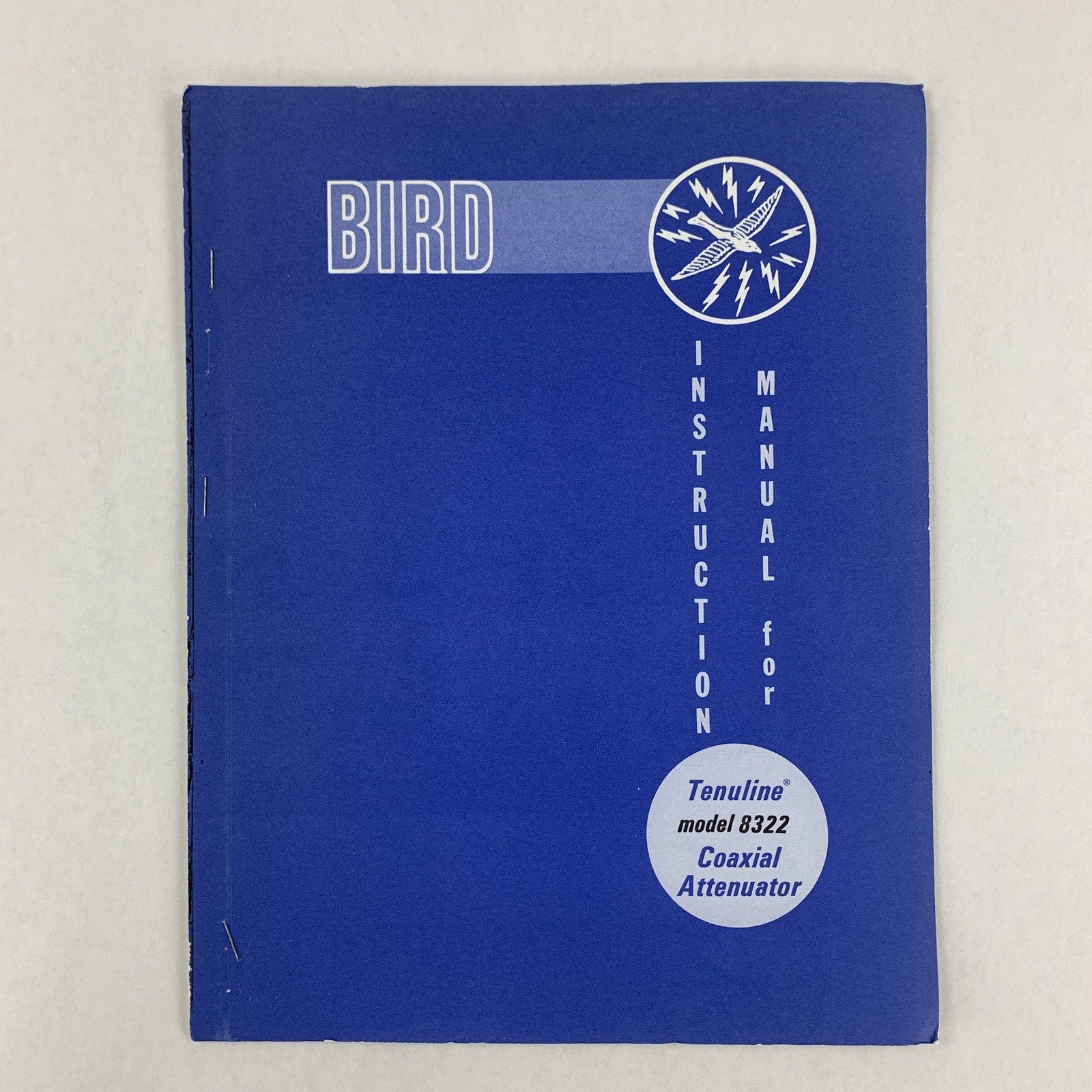 Bird 8322 Tenuline Model 8322 Coaxial Attenuator Instruction Manual
