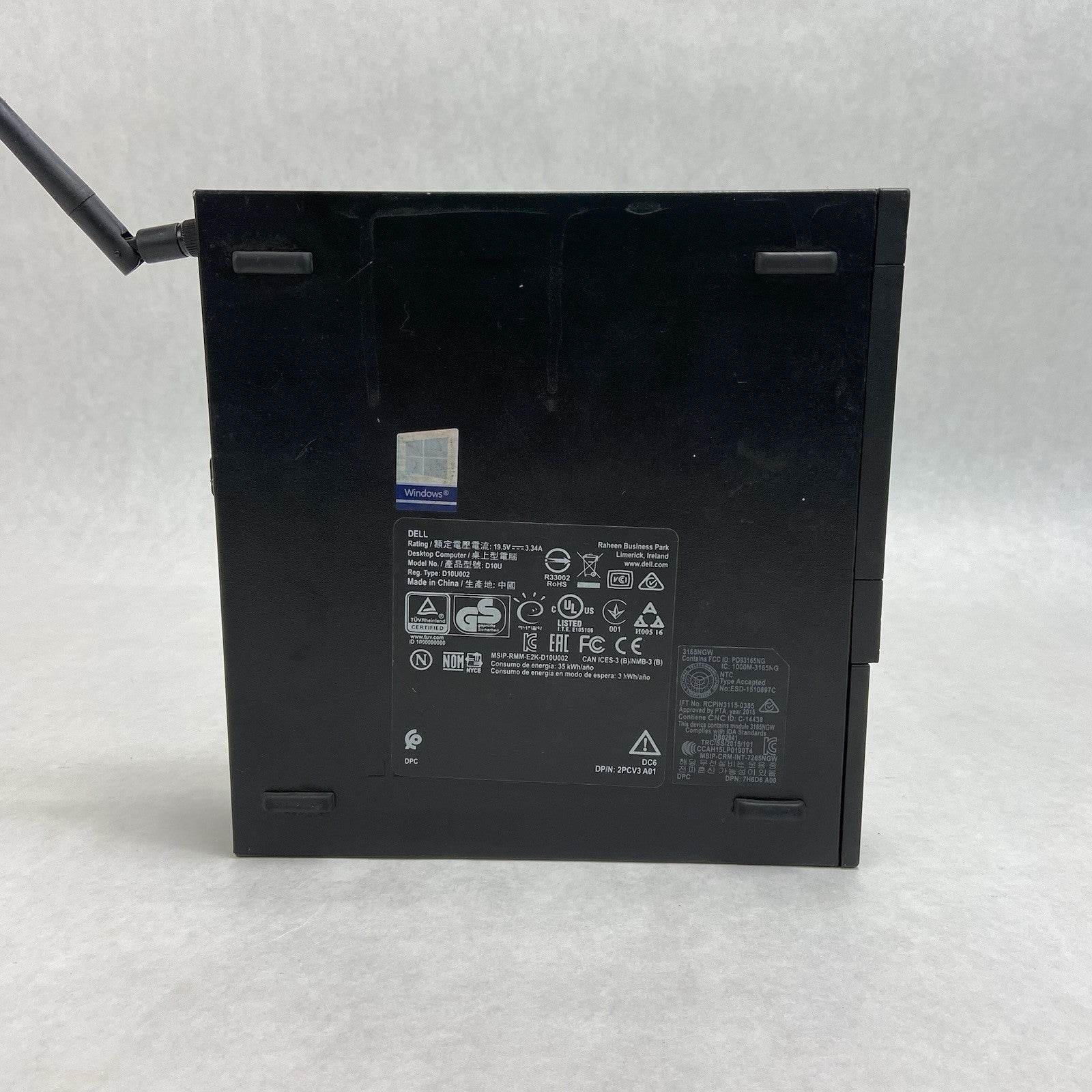 Dell Optiplex 3060 Micro Intel Core i5-7500T 2.7GHz 8GB RAM w/AC No HDD/OS4