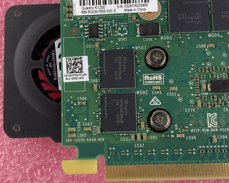 NVIDIA Quadro K1200 4GB Graphics Card 699-5G200-020 - Untested