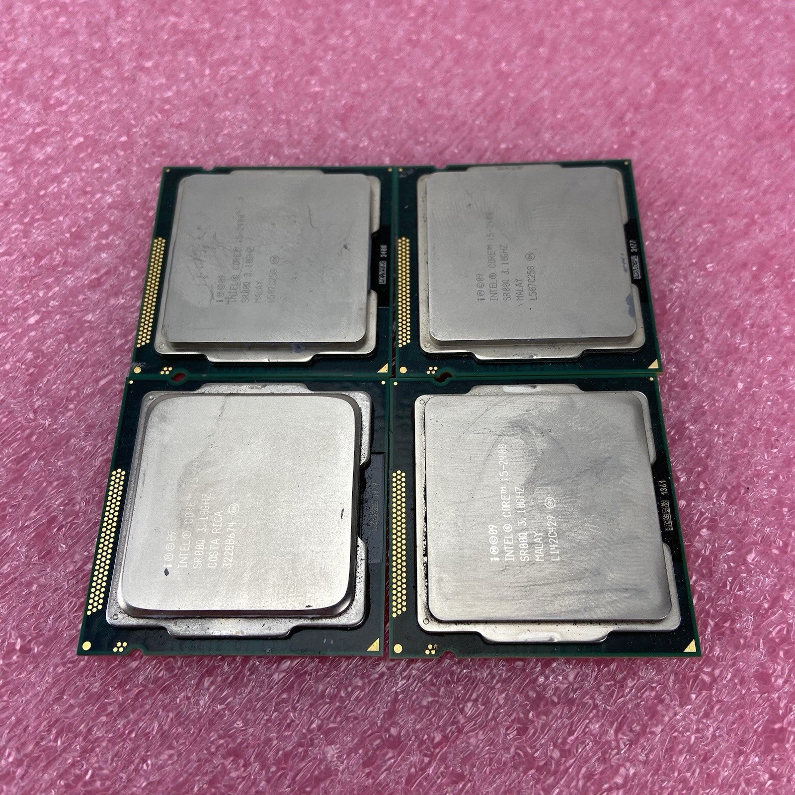 Lot of 4 Intel Core i5-2400 SR00Q 3.1GHz Desktop CPU4