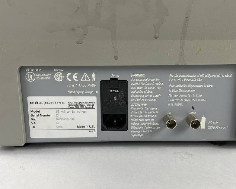 Siemens Rapidlab 248 Gas Analyzer ph Blood Gas Analyzer