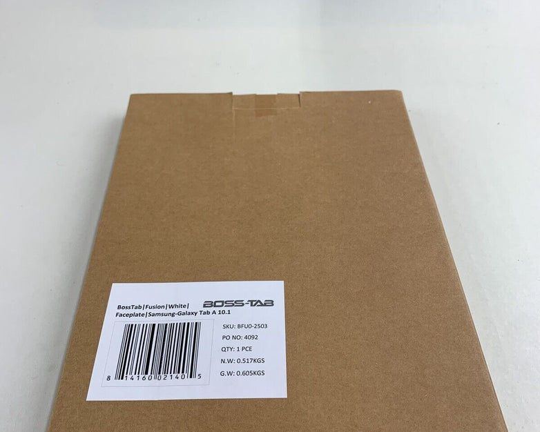 BossTab BFU0-2503 Fusion White Faceplate Galaxy Tab A 10.1
