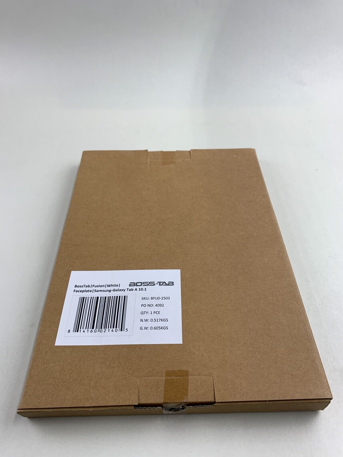 BossTab BFU0-2503 Fusion White Faceplate Galaxy Tab A 10.1