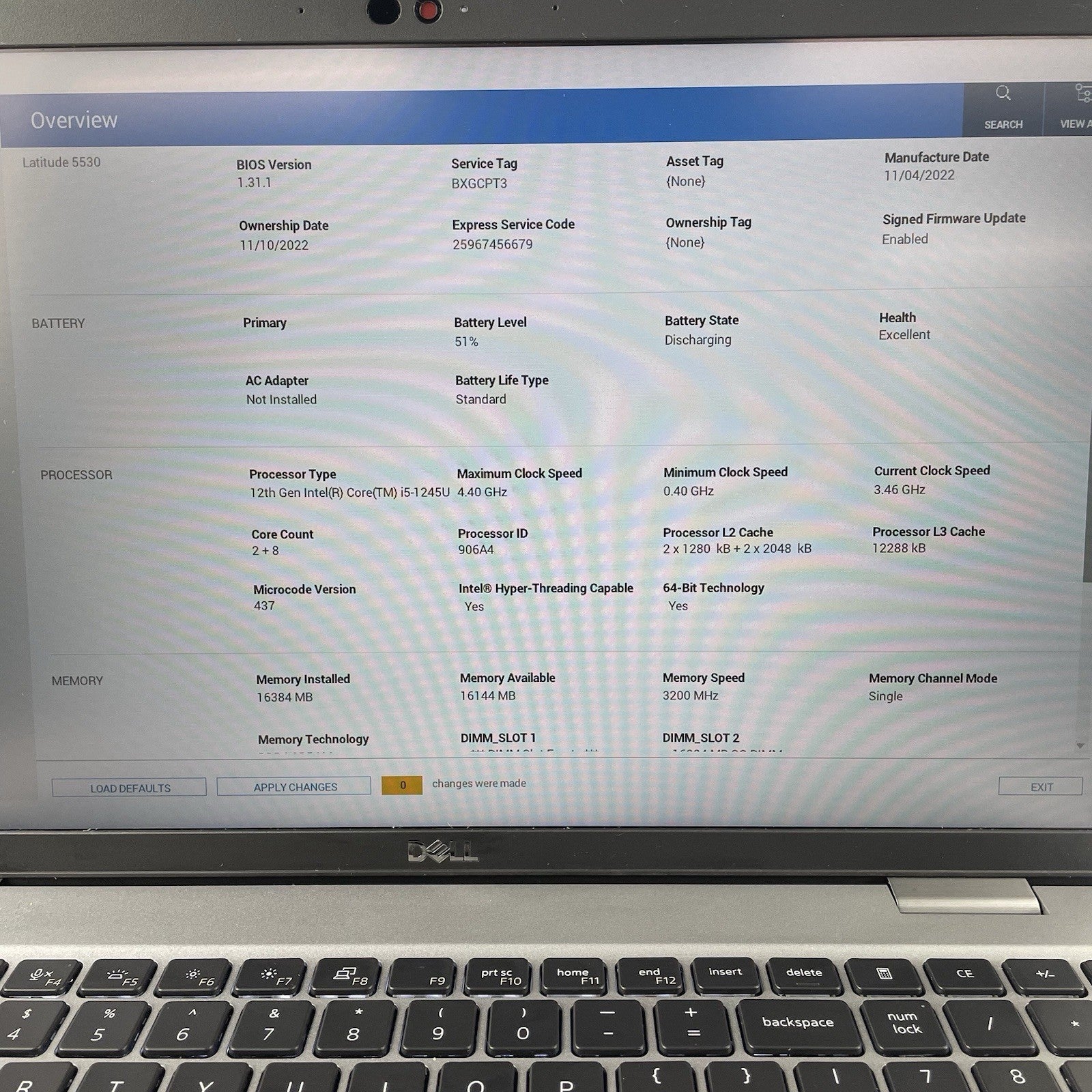 Dell Latitude 5430 15.6" i5-1235U 3.86GHz 16 GB RAM No SSD/OS/AC3