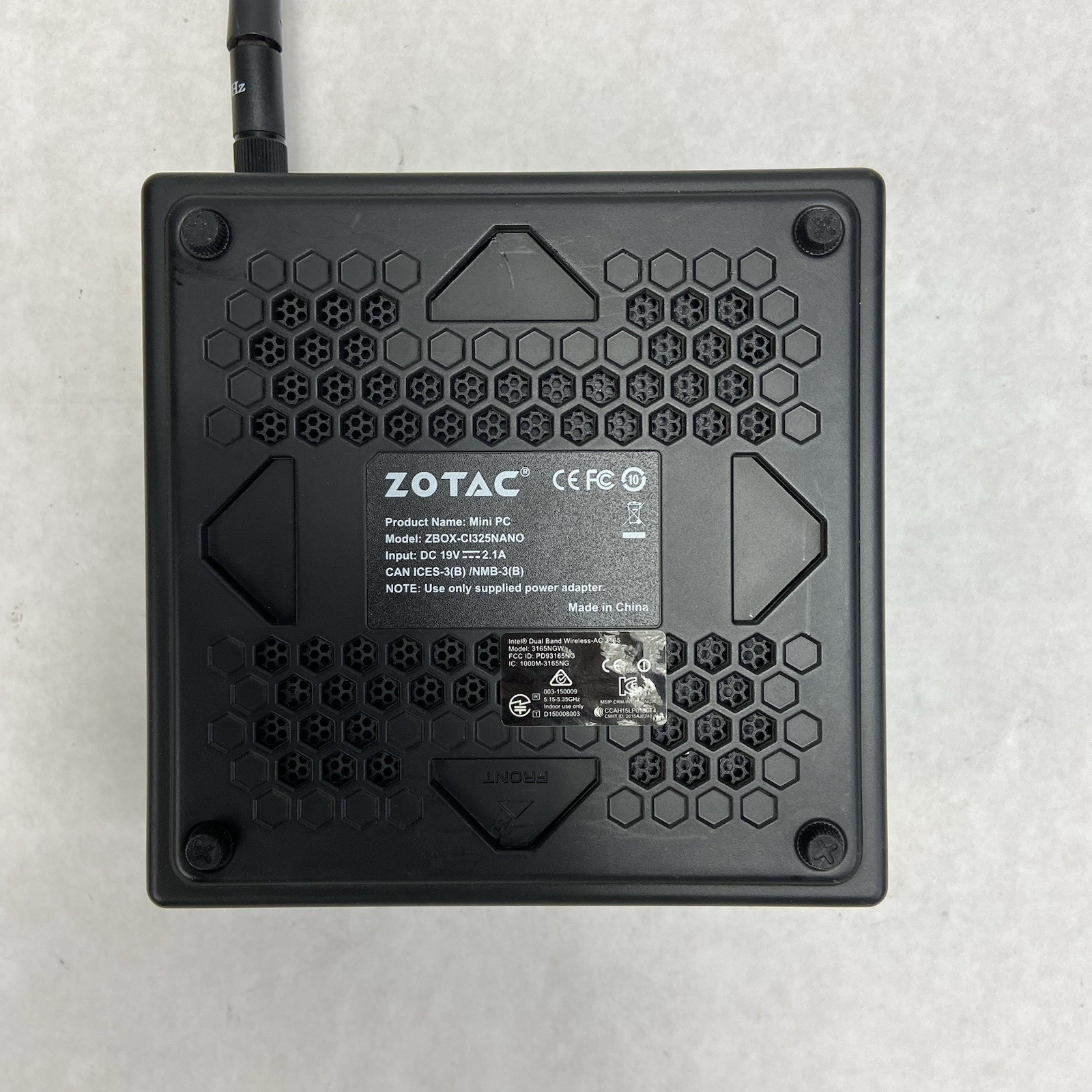 Zotac ZBox-CI325NANO MFF Intel Celeron N3160 1.6GHz 8GB RAM No AC/HDD/OS6