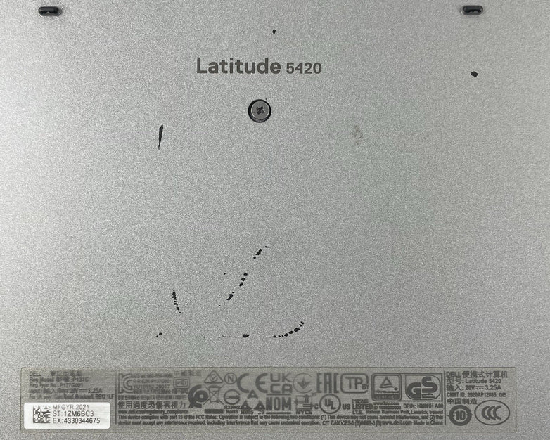 Dell Latitude 5420 14" i5-1135G7 1.40 GHz 8 GB RAM No SSD/OS/AC - Worn Paint