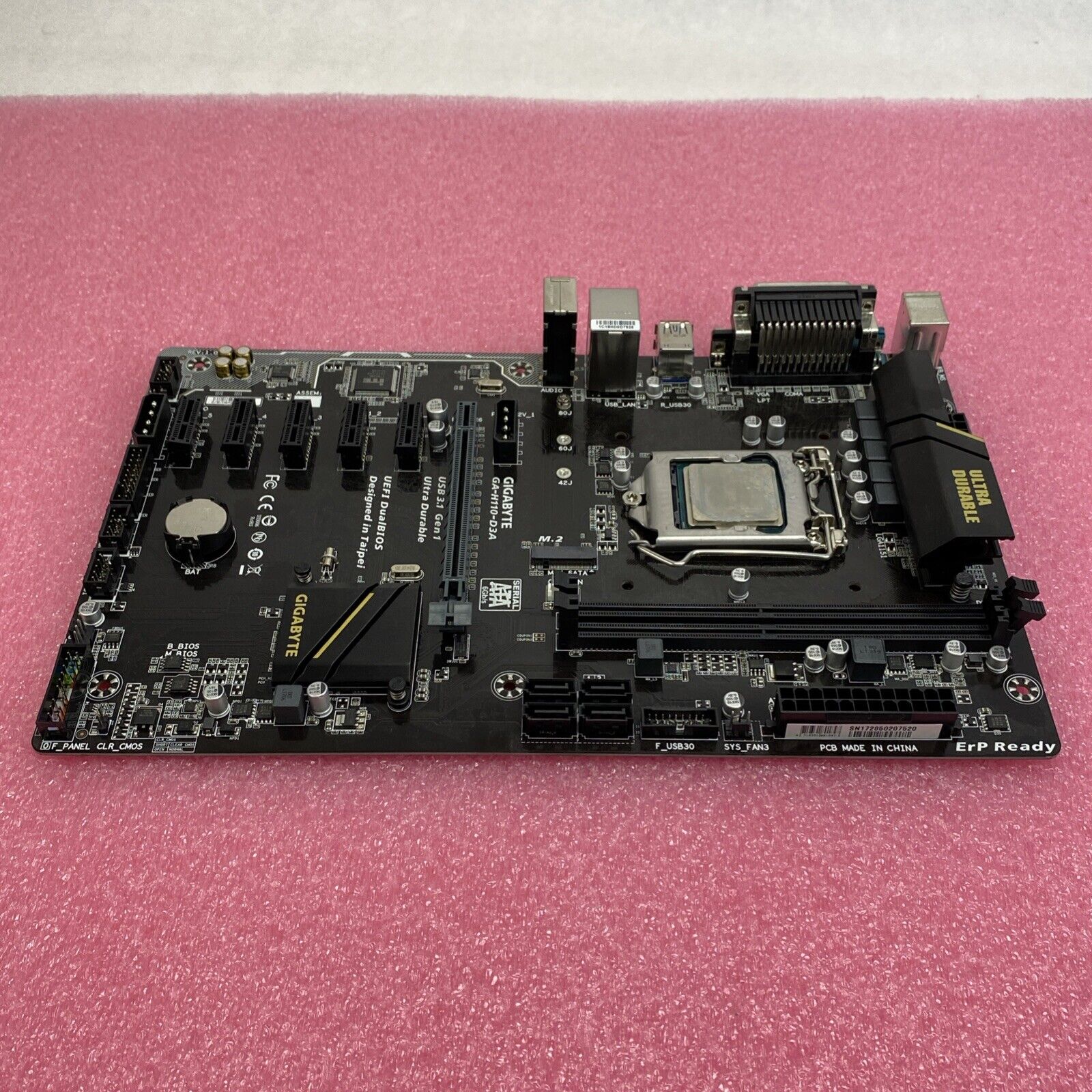 Gigabyte H110-D3A Motherboard Pentium C4400 3.3GHz No RAM No Shield