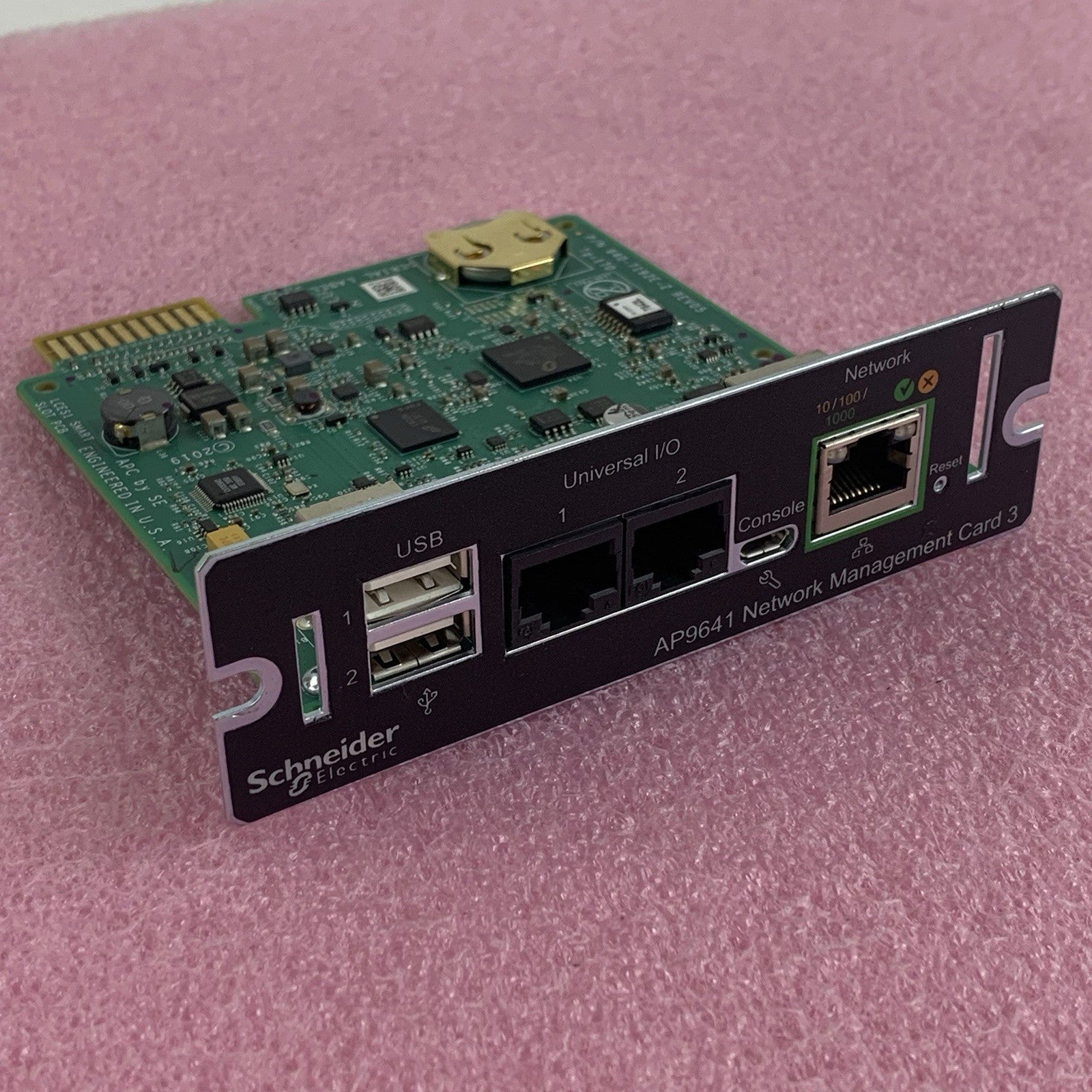 Schneider Electric AP9641 Network Management Card 3 Smart Slot Tested0