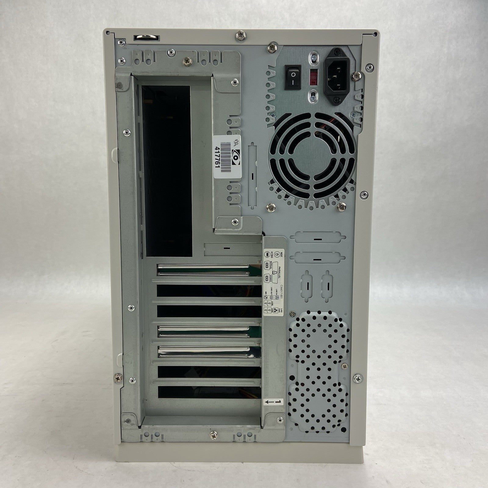 Vintage Inter-Tel Beige Mid Tower Computer Case AGI HP-P3507F5W 350W PSU4