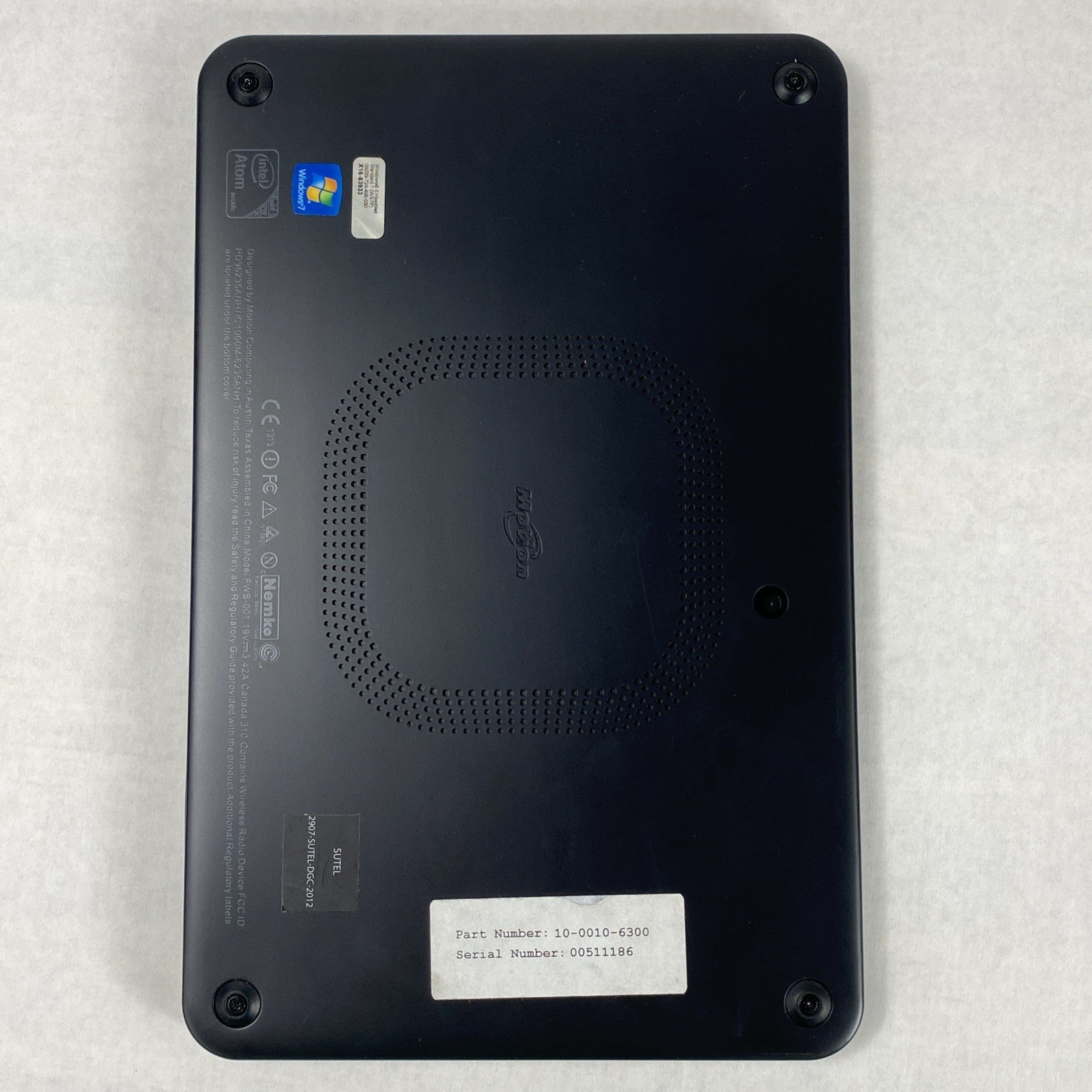 Motion CL910 Tablet Atom N2600 1.6GHz 2GB RAM No HDD No OS