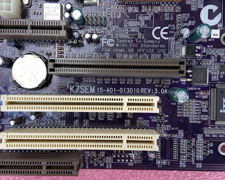 ECS SIS-730 Motherboard AMD Duron 1.3GHz 384MB RAM w/Shield Purple MB
