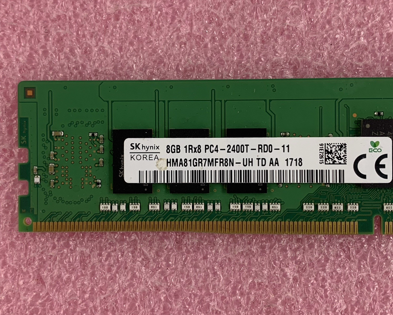 SK Hynix HMA81GR7MFR8N-UH 8 GB 1Rx8 DDR4 PC4-2400T ECC Server Memory Ram