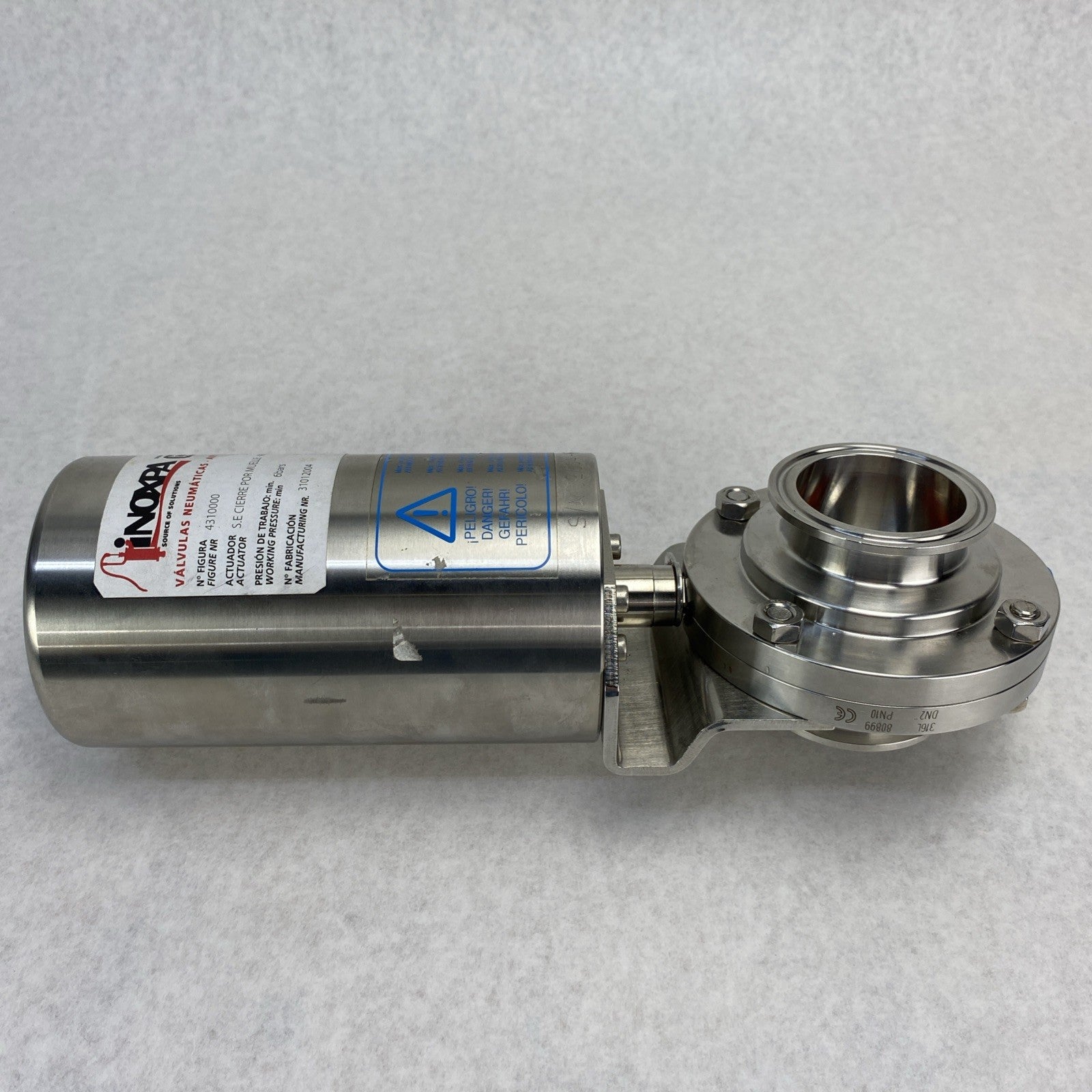 Inoxpa 4310000 Pneumatic Air Operated Valve 316L7