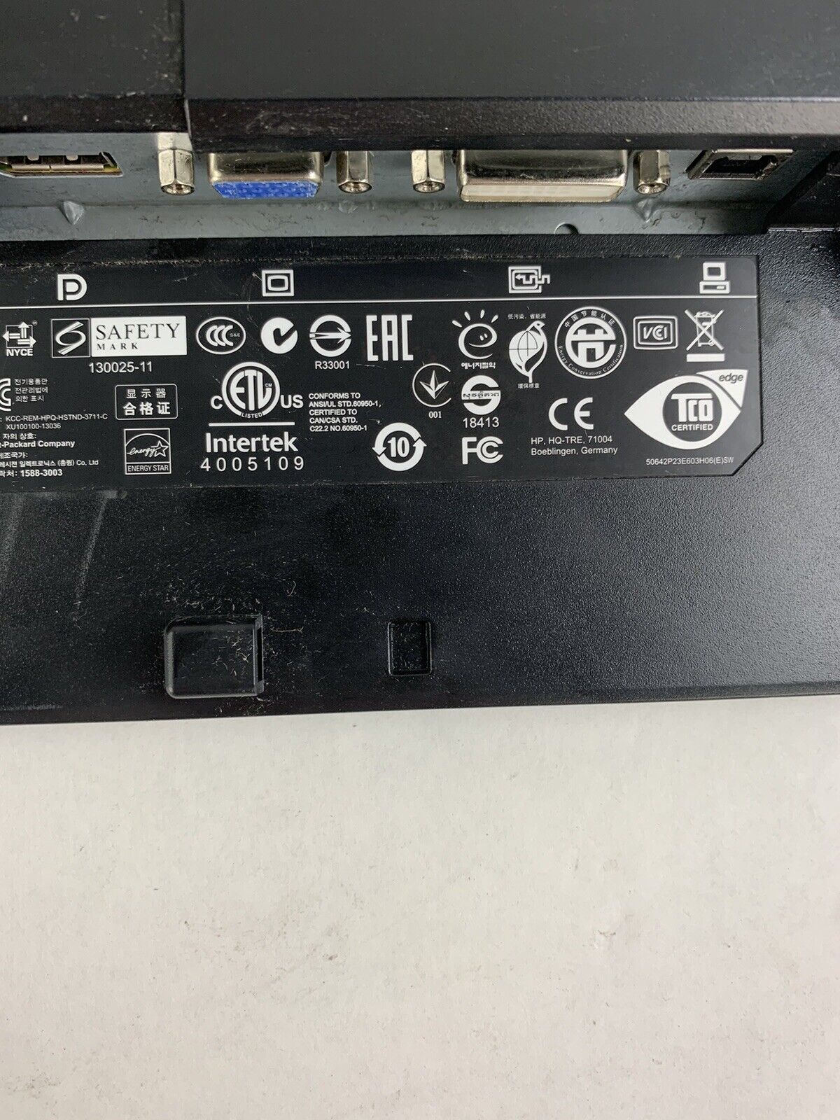 HP E231 EliteDisplay 23 in Monitor FHD LED Backlit LCD Screen VGA DVI