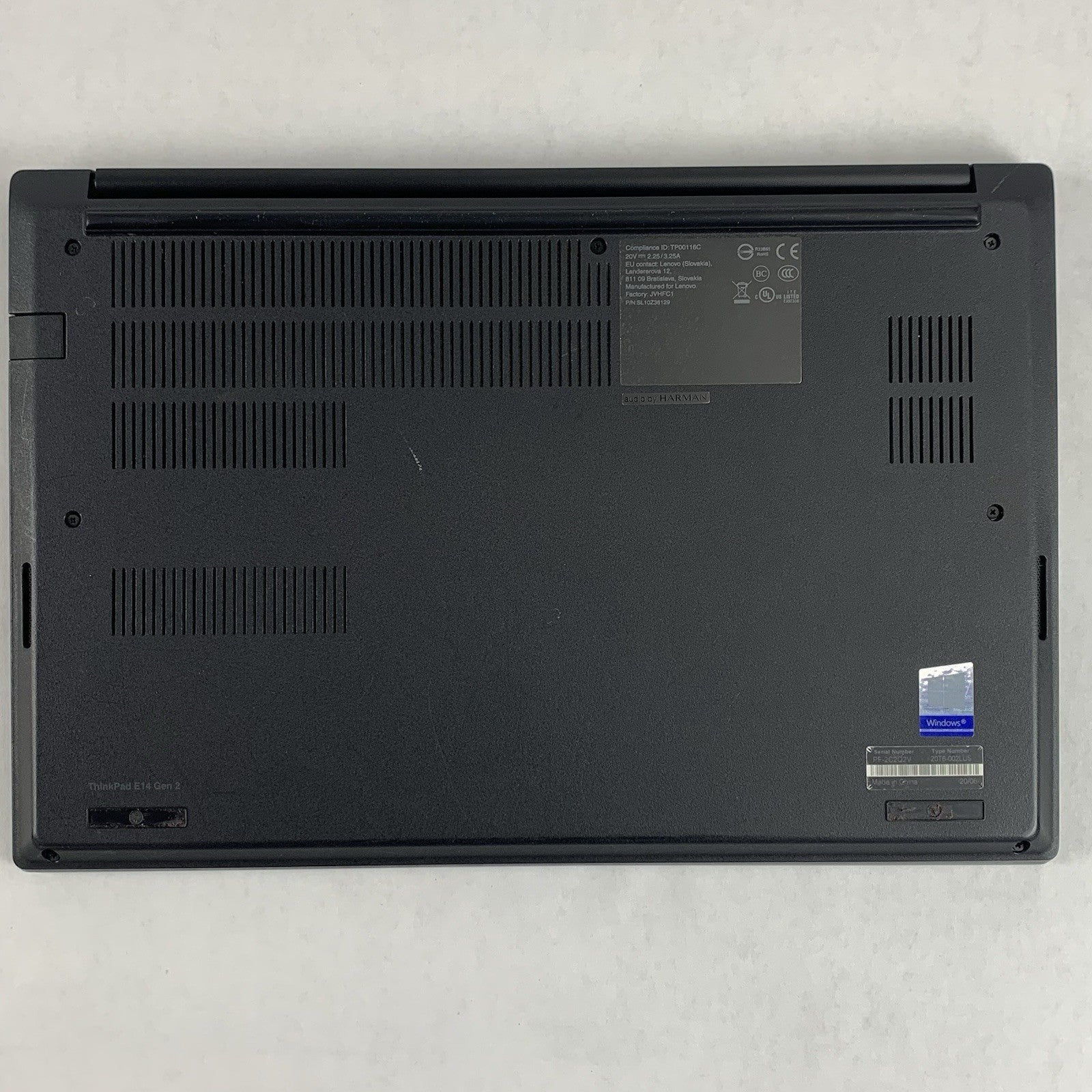 Lenovo ThinkPad E14 Gen 2 Ryzen 5 4500U 2.375 GHz 8GB Ram No OS/SSD/AC/Batt Chip8