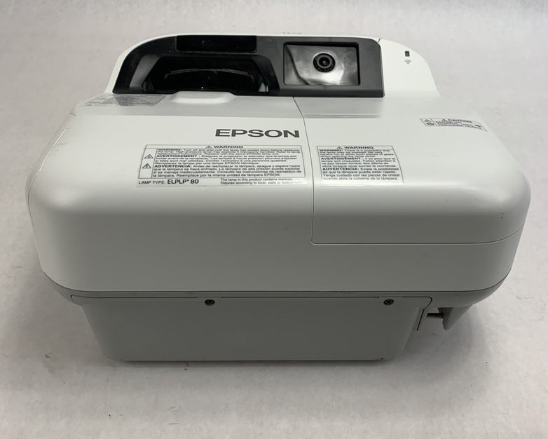 Epson BrightLink 595Wi H599A LCD Lamp Projector 878 Lamp Hours - No Remote
