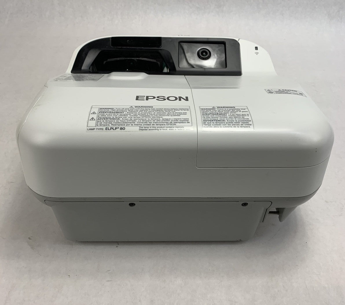 Epson BrightLink 595Wi H599A LCD Lamp Projector 878 Lamp Hours - No Remote1