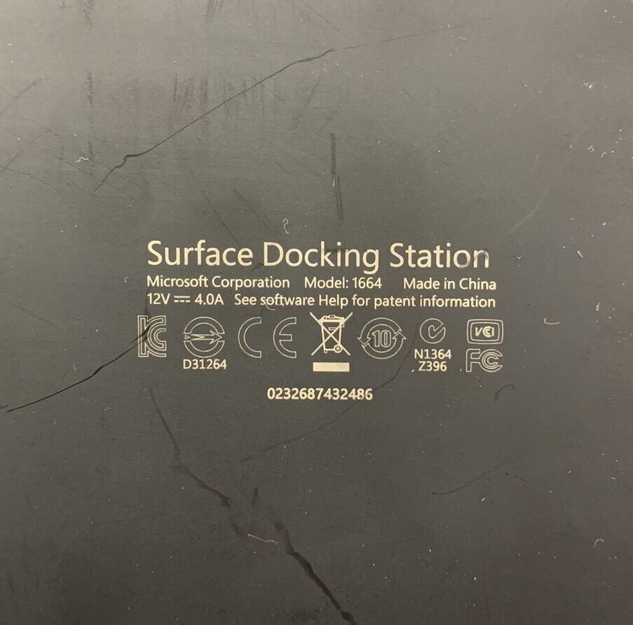 Microsoft Surface Pro 3 1664 USB 3.0 Docking Station (Lot of 2)