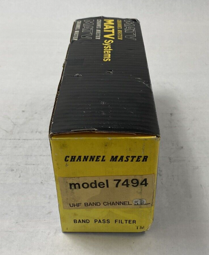 Channel Master MATV Systems Model 7494 Band Pass Filter UHF Band Channel 59