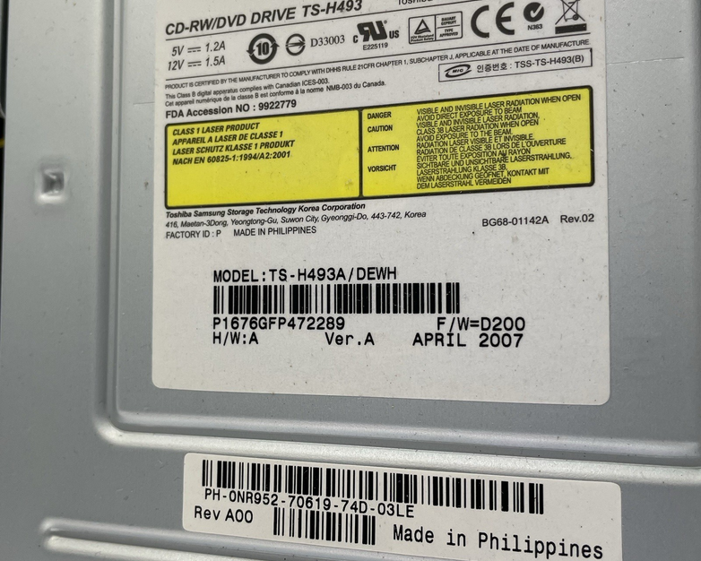 DELL Dimension C521 DT AMD Athlon 64 x2 1.90 GHz 1 GB Ram DVD-RW No HDD No OSS