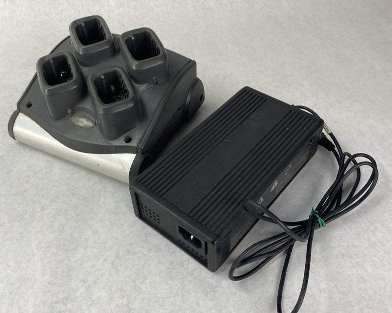 Symbol Motorola SAC9000-4000R 4 Bay Battery Charger w/ Power Supply