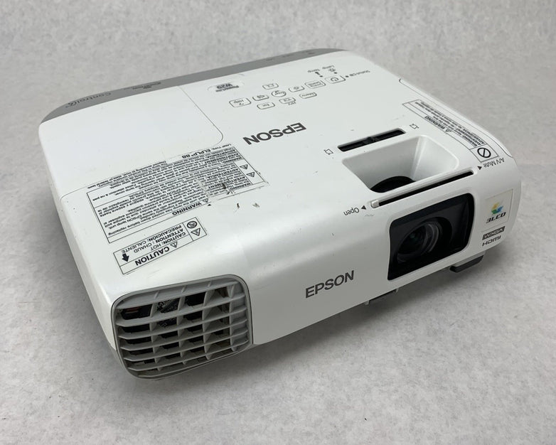 Epson PowerLite W29 H690A LCD Lamp Projector 3443 Lamp Hours - No Remote