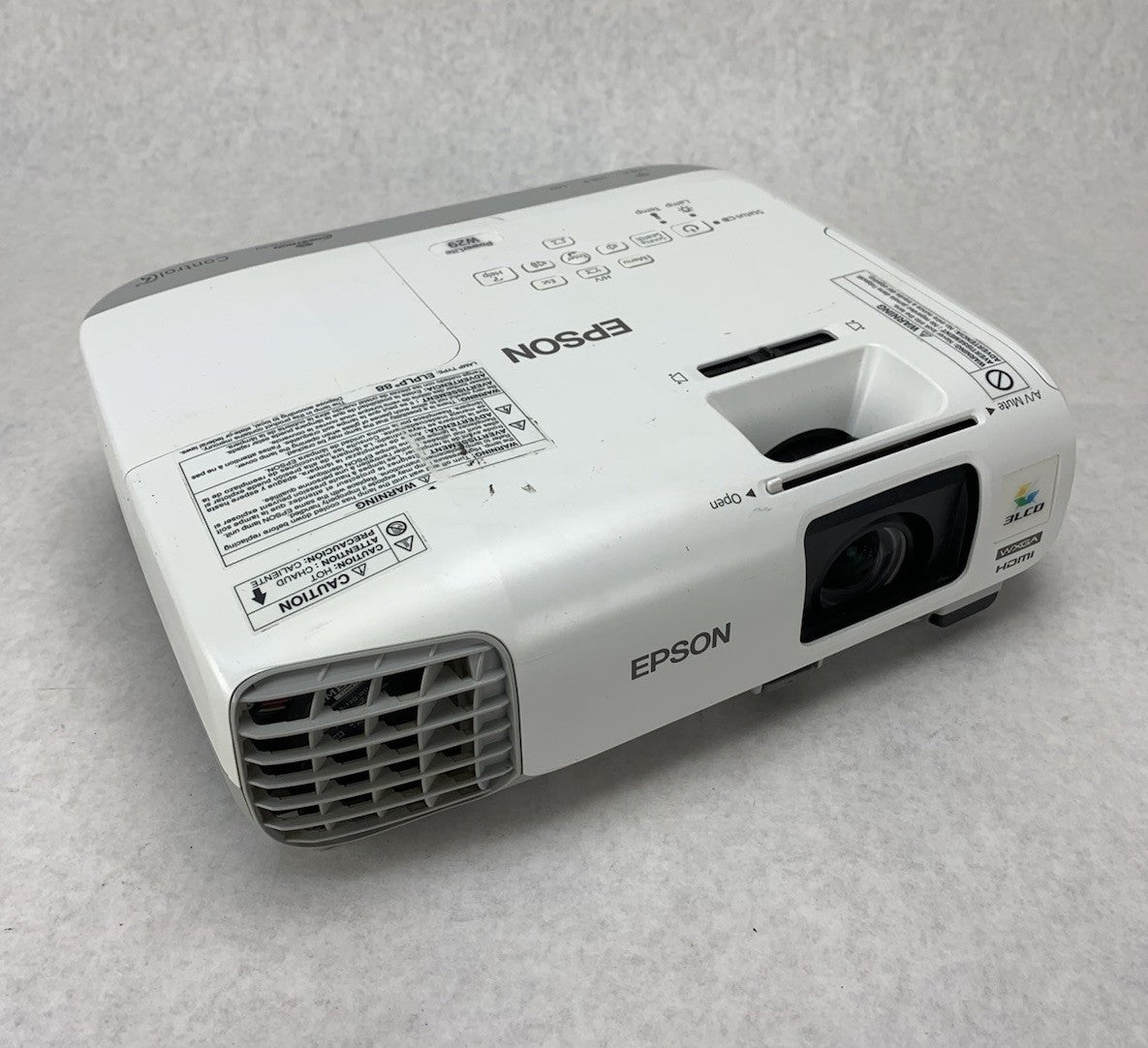 Epson PowerLite W29 H690A LCD Lamp Projector 3443 Lamp Hours - No Remote0