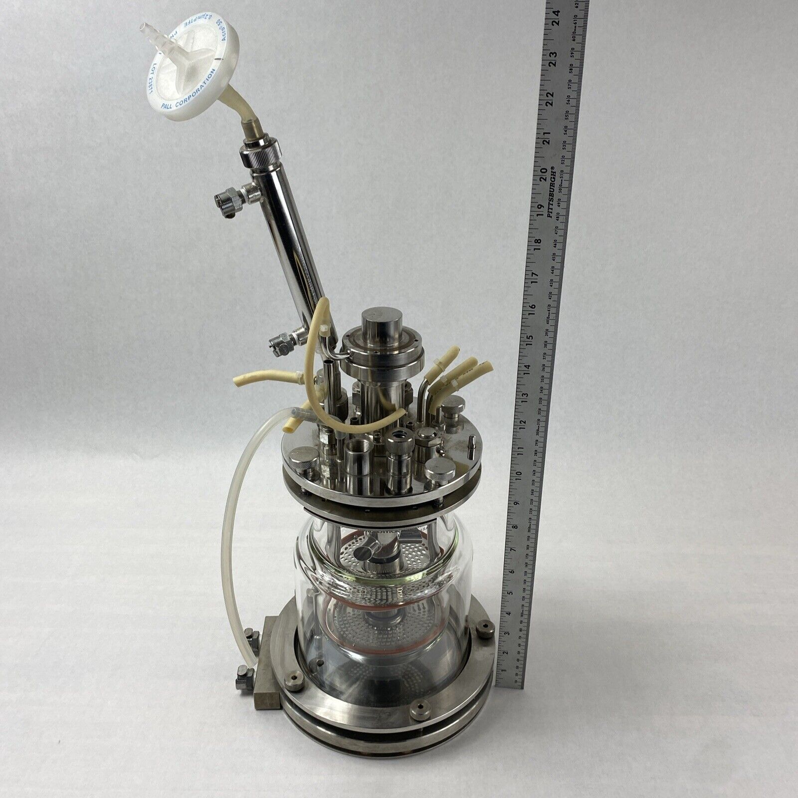 New Brunswick Scientific C842 Glass Jacketed Vessel Bioreactor