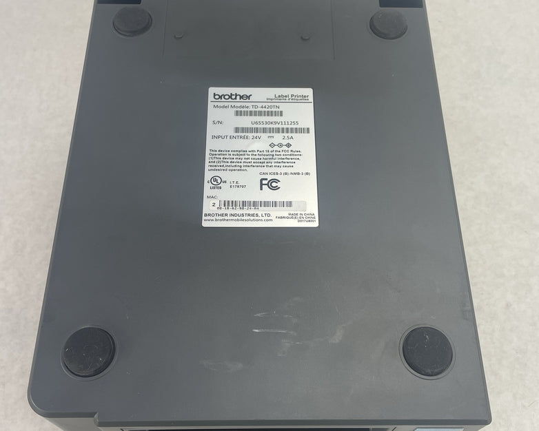 Brother TD-4420TN Thermal Label Printer For Parts Or Repair
