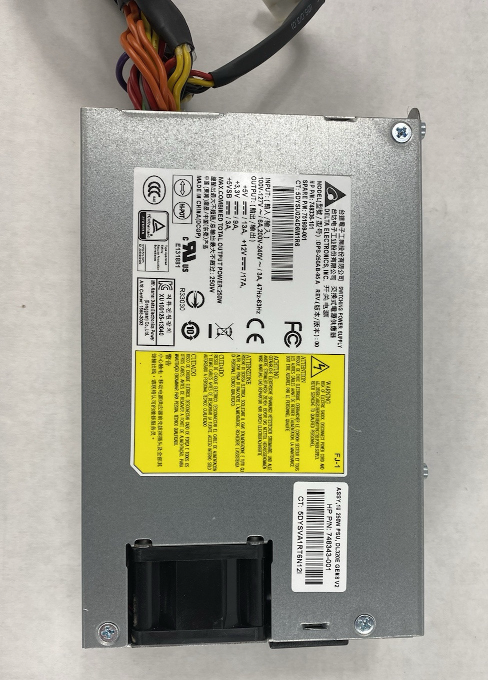 Delta Electronics DPS-250AB-95 A 250W Switching Power Supply