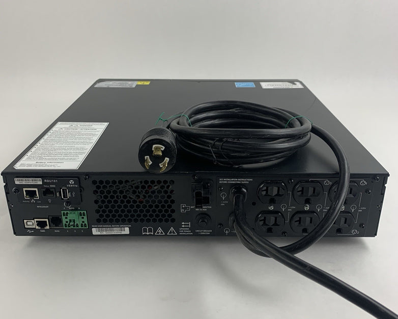Liebert Vertiv GXT5-2000LVRT2UXL 2000VA 1800W 125V Rack UPS Tested Bad Screen