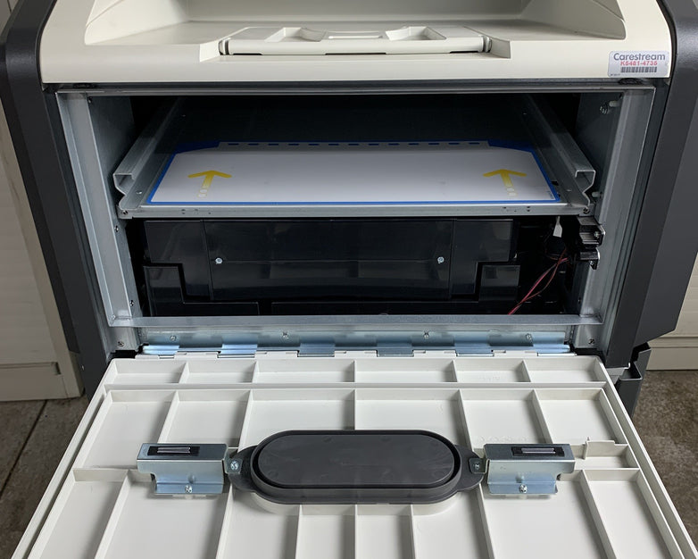 Carestream DryView 5700 Laser Imager w/ Standing Rolling Rack Tested and Prints