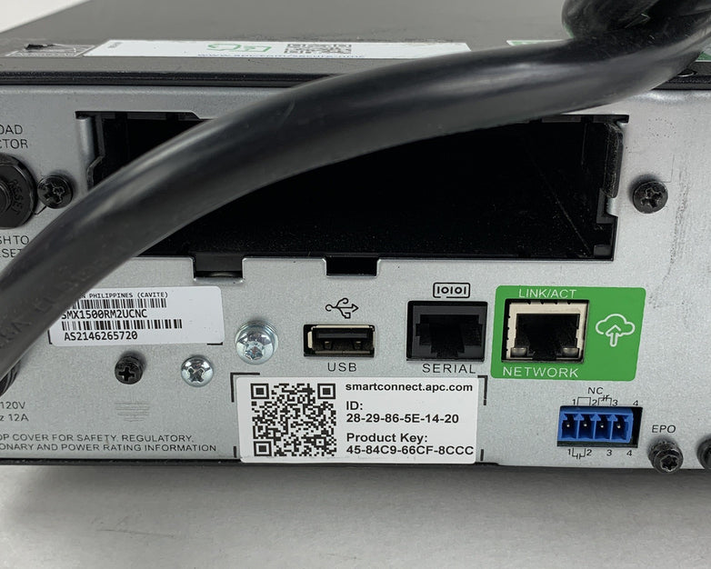 APC SMX1500RM2UCNC X1500 Rackmount 2U Smart UPS Tested No Battery Cartridge