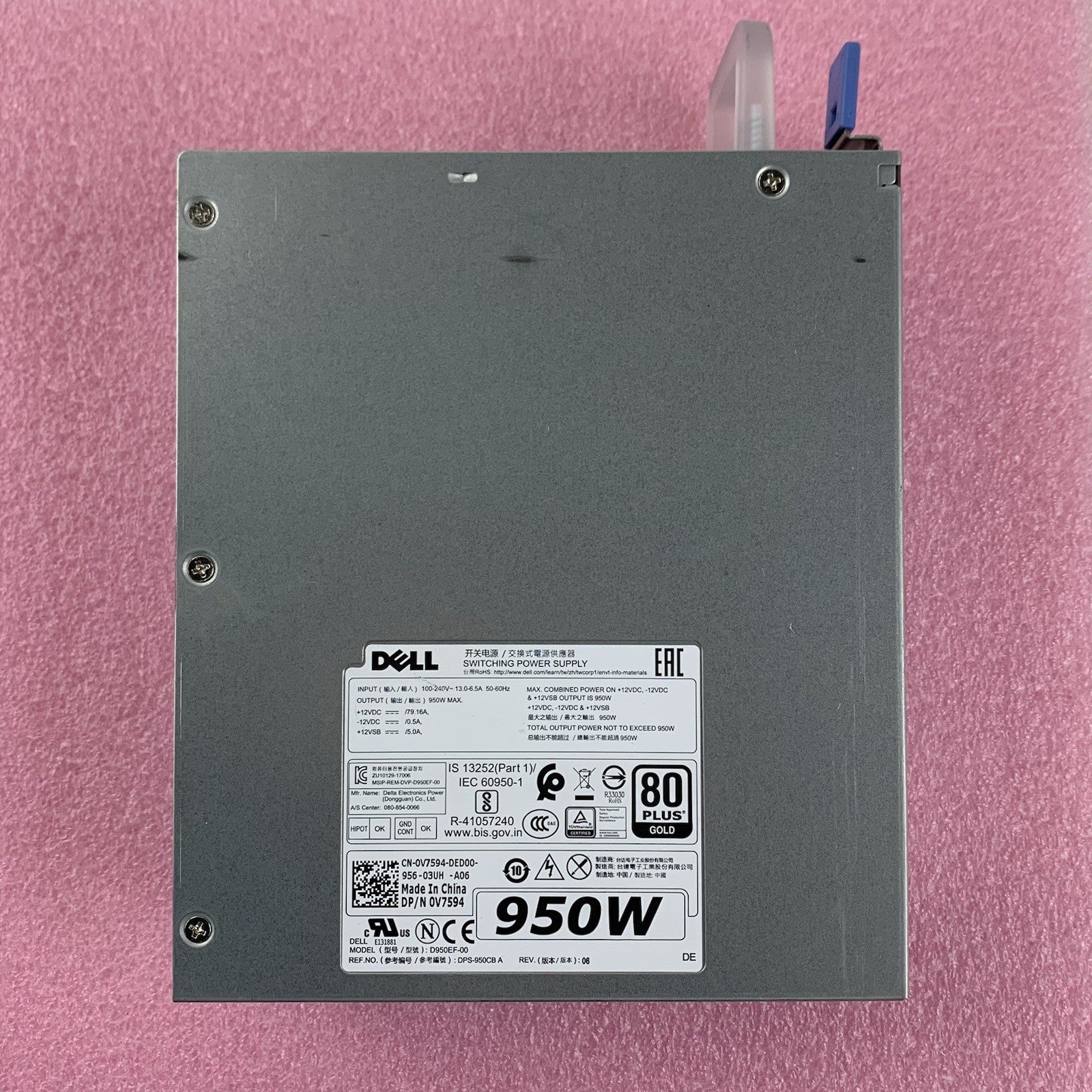 Dell AC950EF-00 0V7594 950W Power Supply Precision from T58204