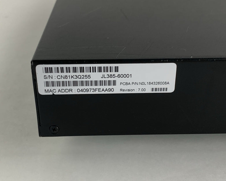 HPE JL385A OfficeConnect 24-Port PoE Managed Gigabit Switch Tested Reset
