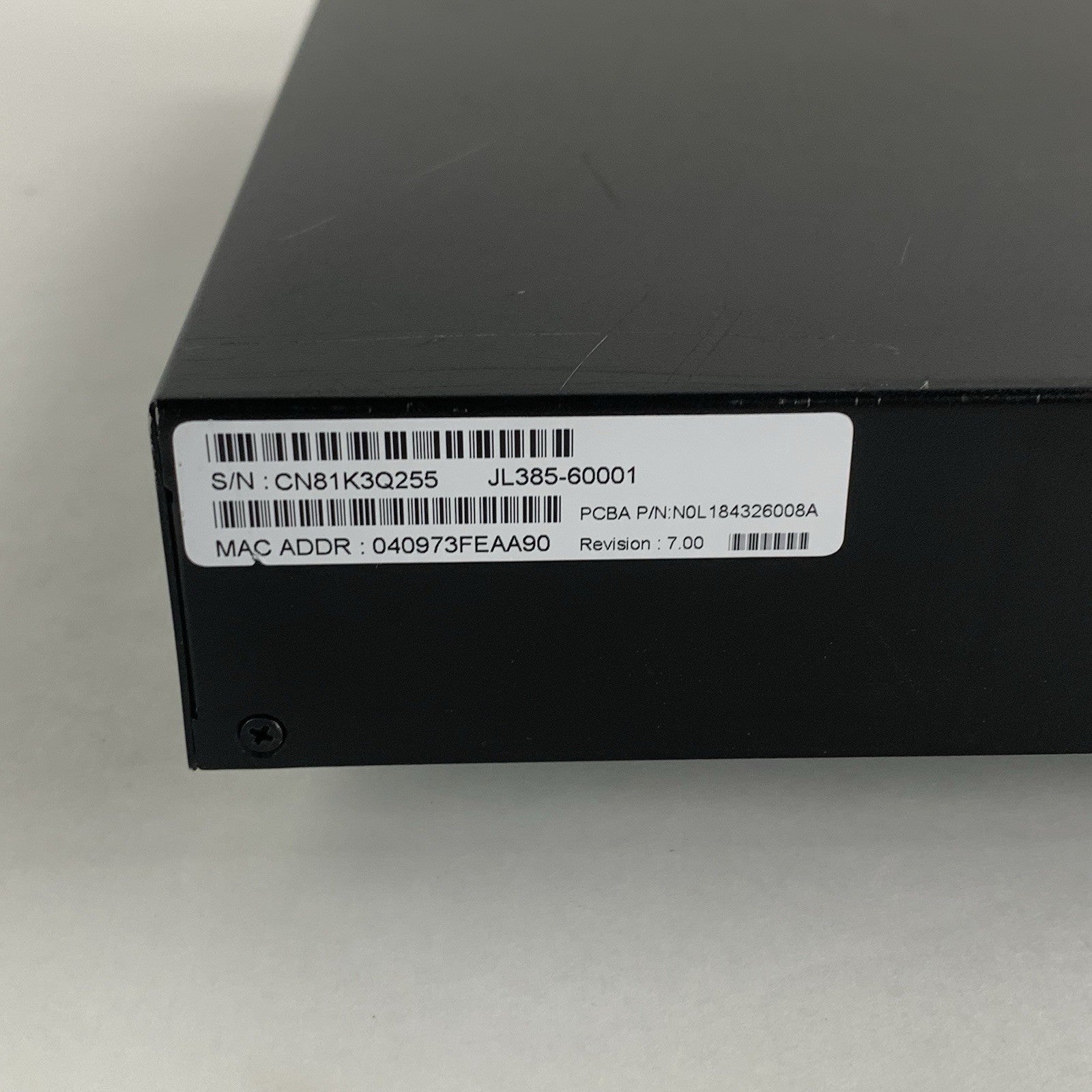 HPE JL385A OfficeConnect 24-Port PoE Managed Gigabit Switch Tested Reset6