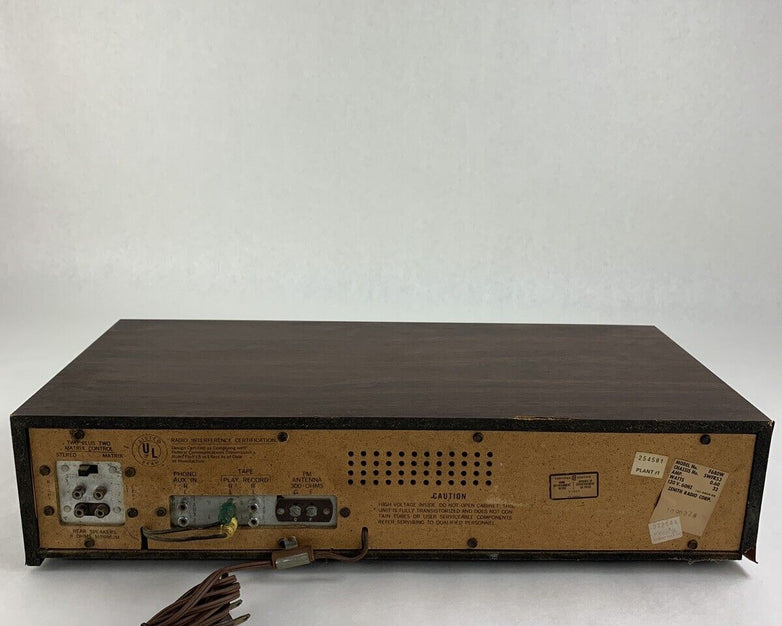 Zenith F680W Stereo 8 Eight Track Player Digilite Receiver For Parts and Repair