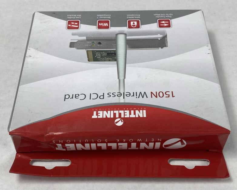 Intellinet 150N Wireless PCI Card with 3dBi Detachable Dipole Antenna