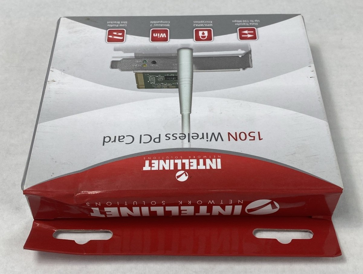 Intellinet 150N Wireless PCI Card with 3dBi Detachable Dipole Antenna