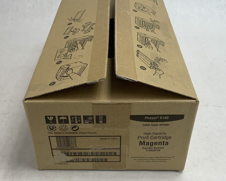 Xerox Phaser 6180 113R00724 High-Capacity Magenta Print Cartridge - Open Box